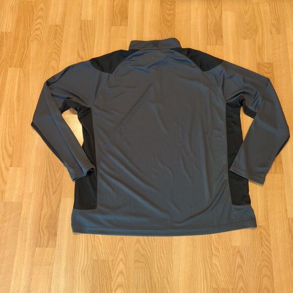 Vertx Shooter 1/4 Zip Shirt Mens 2XL Black Gray Athletic Long Sleeve Logo - Picture 4 of 8